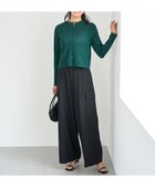 【アンフィーロ 自由区/UNFILO】のウールライク カーゴワイドパンツ ブラック|ID: prp329100004650118 ipo3291000000035516451