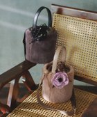 【トッカ/TOCCA】のMILKY TEA FURBAG ファーバッグ ライトグレー系|ID:prp329100004650120