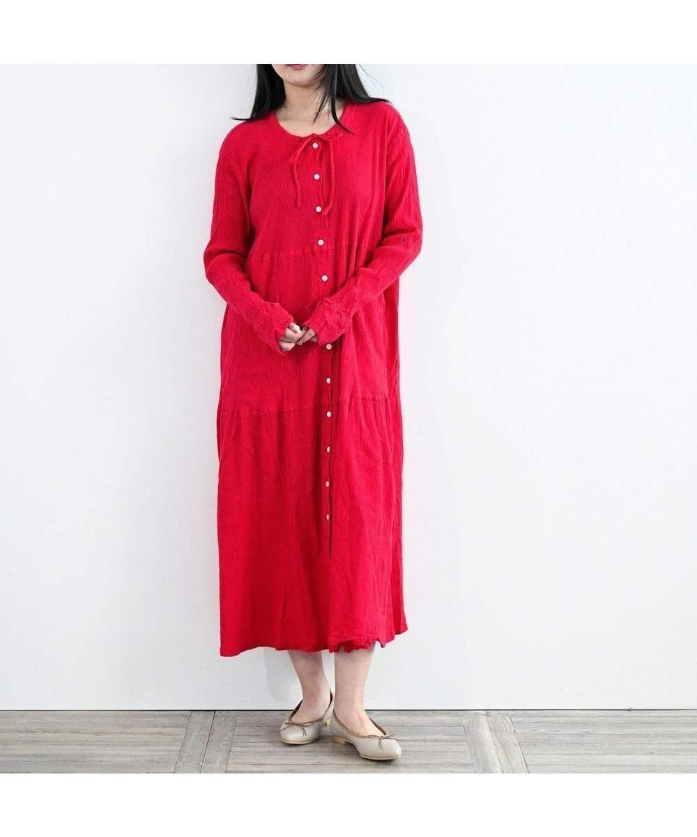 【クレプリツモリチサト/creperie tsumori chisato】のcreperie DRESS インテリア・キッズ・メンズ・レディースファッション・服の通販 founy(ファニー) 　ファッション　Fashion　レディースファッション　Fashion for Women　ワンピース　Dresses　フォーマル・パーティードレス・結婚式用ドレス　Elegant & Casual Dresses　インナー　Innerwear　コレクション　Collection, Seasonal Line　フォルム　Silhouette, Form　ポケット　Pocket, Pocket Detail　羽織　Haori, Light Jacket　ロング　Long, Long-Length　A/W・秋冬　Autumn/Winter　S/S・春夏　SS, Spring/Summer, Warm Season　新作・新入荷　New Arrivals / New In　日本製　Made In Japan　夏　Summer　RED|ID: prp329100004650143 ipo3291000000033593010