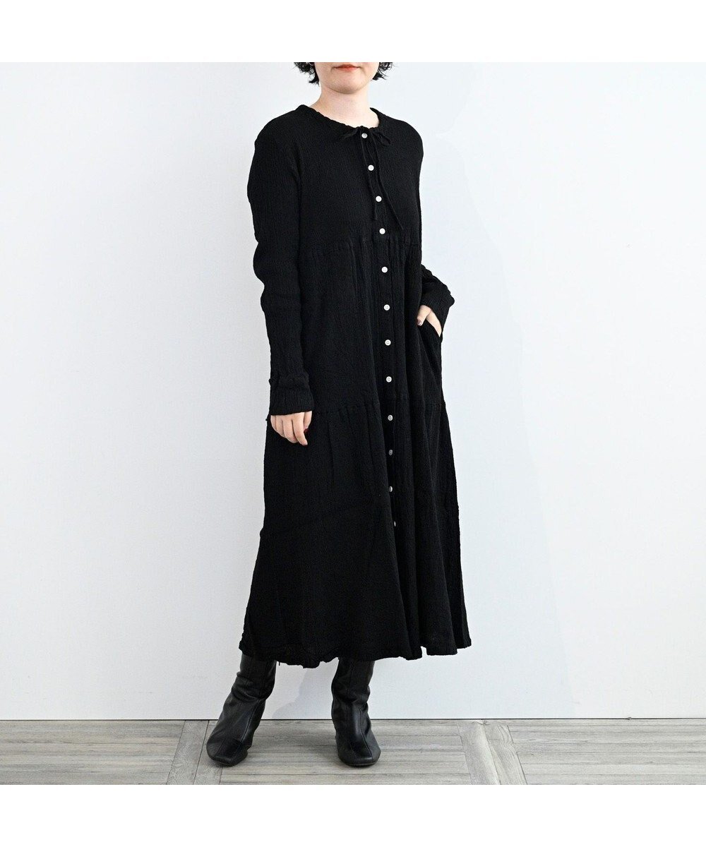 【クレプリツモリチサト/creperie tsumori chisato】のcreperie DRESS インテリア・キッズ・メンズ・レディースファッション・服の通販 founy(ファニー) 　ファッション　Fashion　レディースファッション　Fashion for Women　ワンピース　Dresses　フォーマル・パーティードレス・結婚式用ドレス　Elegant & Casual Dresses　インナー　Innerwear　コレクション　Collection, Seasonal Line　フォルム　Silhouette, Form　ポケット　Pocket, Pocket Detail　羽織　Haori, Light Jacket　ロング　Long, Long-Length　A/W・秋冬　Autumn/Winter　S/S・春夏　SS, Spring/Summer, Warm Season　新作・新入荷　New Arrivals / New In　日本製　Made In Japan　夏　Summer　BLACK|ID: prp329100004650143 ipo3291000000033593013
