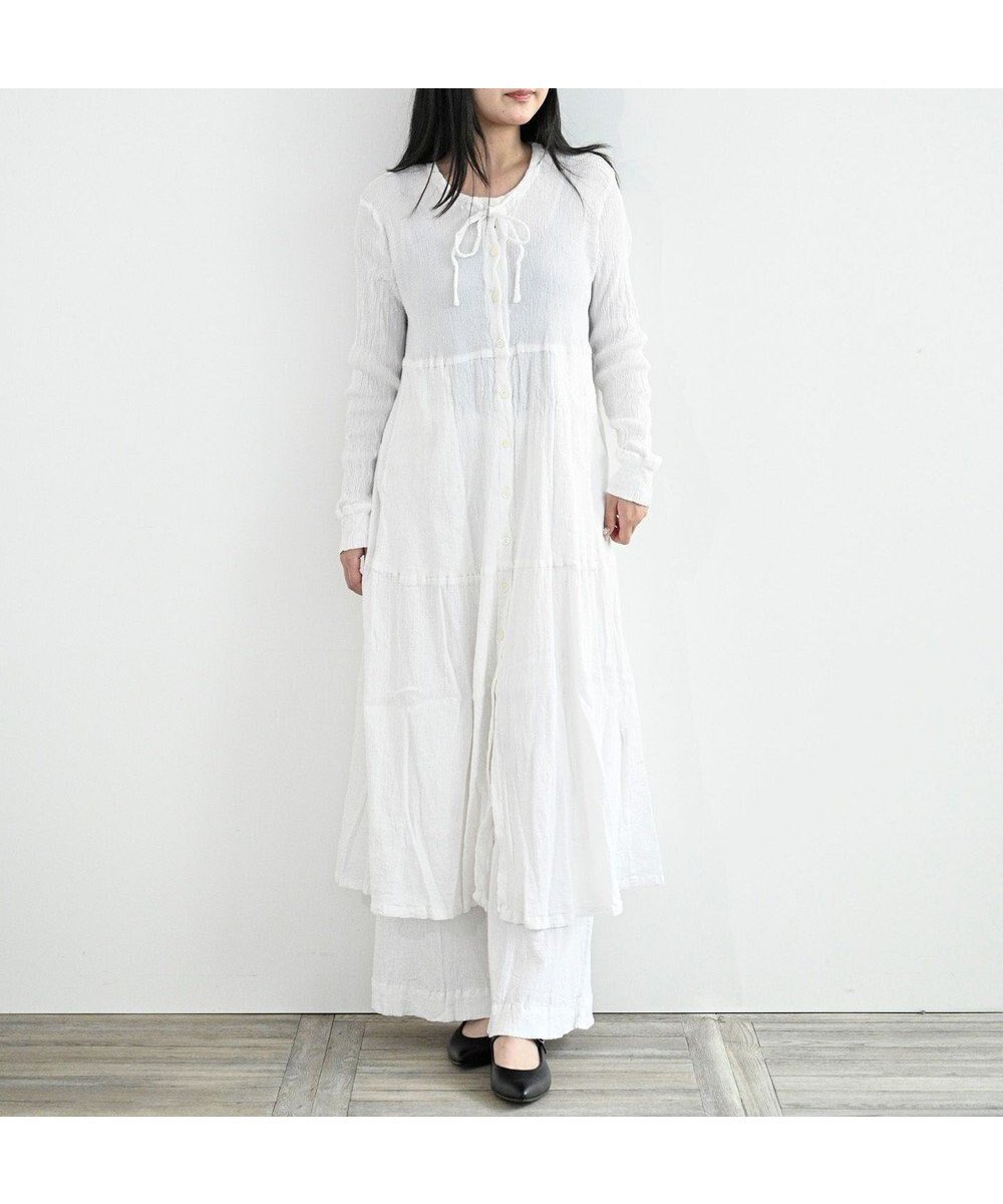 【クレプリツモリチサト/creperie tsumori chisato】のcreperie DRESS インテリア・キッズ・メンズ・レディースファッション・服の通販 founy(ファニー) 　ファッション　Fashion　レディースファッション　Fashion for Women　ワンピース　Dresses　フォーマル・パーティードレス・結婚式用ドレス　Elegant & Casual Dresses　インナー　Innerwear　コレクション　Collection, Seasonal Line　フォルム　Silhouette, Form　ポケット　Pocket, Pocket Detail　羽織　Haori, Light Jacket　ロング　Long, Long-Length　A/W・秋冬　Autumn/Winter　S/S・春夏　SS, Spring/Summer, Warm Season　新作・新入荷　New Arrivals / New In　日本製　Made In Japan　夏　Summer　WHITE|ID: prp329100004650143 ipo3291000000033593015