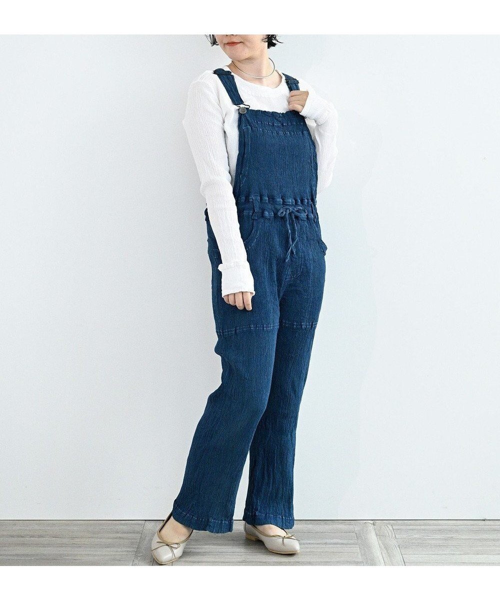 【クレプリツモリチサト/creperie tsumori chisato】のcreperie INDIGO JUMPSUIT インテリア・キッズ・メンズ・レディースファッション・服の通販 founy(ファニー) 　ファッション　Fashion　レディースファッション　Fashion for Women　ワンピース　Dresses　オールインワン・ワンピース　Dresses and Jumpsuits　サロペット&オールインワン　Dungarees & Jumpsuit Styles　インディゴ　Indigo Denim　コレクション　Collection, Seasonal Line　サロペット　Overalls, Salopette　ネコ　Cat, Feline Motif　フォルム　Silhouette, Form　A/W・秋冬　Autumn/Winter　S/S・春夏　SS, Spring/Summer, Warm Season　新作・新入荷　New Arrivals / New In　日本製　Made In Japan　夏　Summer　INDIGO NAVY|ID: prp329100004650146 ipo3291000000033593043