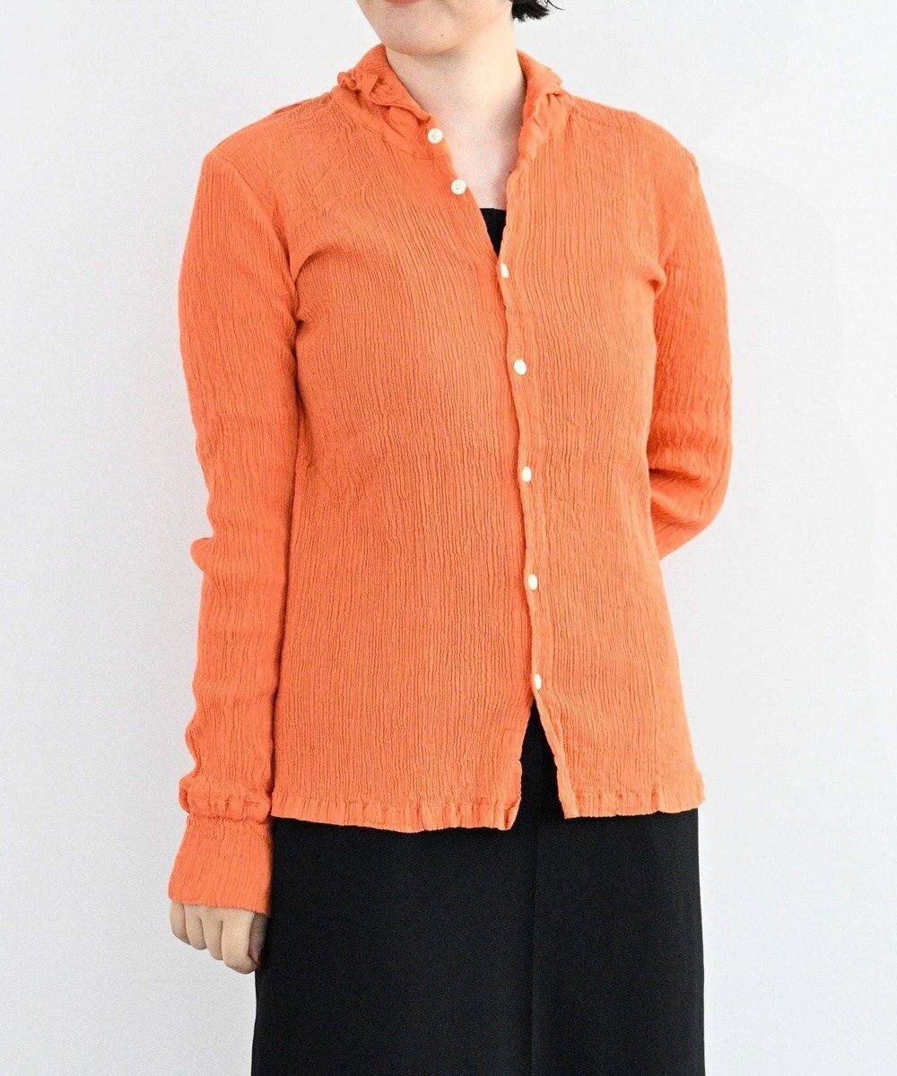 【クレプリツモリチサト/creperie tsumori chisato】のcreperie SHIRT インテリア・キッズ・メンズ・レディースファッション・服の通販 founy(ファニー) 　ファッション　Fashion　レディースファッション　Fashion for Women　トップス・カットソー　Cut & Sew Tops　シャツ・ブラウス・オフィスカジュアル　Elegant Blouses & Button-Ups　インナー　Innerwear　コレクション　Collection, Seasonal Line　コンパクト　Compact, Small Size　シンプル　Simple, Minimal　ネコ　Cat, Feline Motif　長袖　Long Sleeve, Full Sleeve　フォルム　Silhouette, Form　羽織　Haori, Light Jacket　A/W・秋冬　Autumn/Winter　S/S・春夏　SS, Spring/Summer, Warm Season　新作・新入荷　New Arrivals / New In　日本製　Made In Japan　夏　Summer　ORANGE|ID: prp329100004650148 ipo3291000000033593074