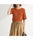 【グリーンパークス/Green Parks】の袖レイヤー5分袖ニットプルオーバー Orange|ID: prp329100004650160 ipo3291000000033593158