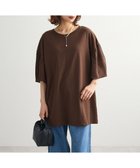 【グリーンパークス/Green Parks】の袖サテンドッキングチュニック Brown|ID: prp329100004650161 ipo3291000000033593188