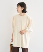 【グリーンパークス/Green Parks】の袖サテンドッキングチュニック Ivory|ID: prp329100004650161 ipo3291000000035844057