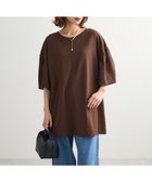 【グリーンパークス/Green Parks】の袖サテンドッキングチュニック Brown|ID: prp329100004650161 ipo3291000000035844062