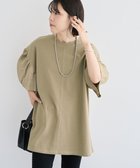 【グリーンパークス/Green Parks】の袖サテンドッキングチュニック Khaki|ID: prp329100004650161 ipo3291000000035844064