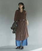 【グリーンパークス/Green Parks】の花柄シフォン楊柳ワンピース Brown|ID: prp329100004650162 ipo3291000000033593199