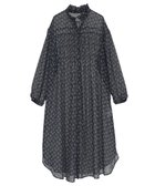 【グリーンパークス/Green Parks】の花柄シフォン楊柳ワンピース Navy|ID: prp329100004650162 ipo3291000000033593200