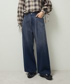 【グリーンパークス/Green Parks】の・SUGAR SPOON デニムワイドパンツ Purple|ID: prp329100004650163 ipo3291000000033593213