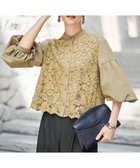 【自由区/JIYU-KU】の【SHIHOさん着用】レースブロッキング ブラウス 人気、トレンドファッション・服の通販 founy(ファニー) ファッション Fashion レディースファッション Fashion for Women トップス・カットソー Cut & Sew Tops シャツ・ブラウス・オフィスカジュアル Elegant Blouses & Button-Ups おすすめ Recommended / Our Picks スリーブ Sleeve, Long Sleeve / Short Sleeve タイプライター Typewriter Fabric, Crisp Cotton ブロッキング Color Blocking, Panel Design モチーフ Motif, Design Theme レース Lace, Lace Fabric 無地 Plain, Solid Color A/W・秋冬 Autumn/Winter thumbnail キャメル|ID: prp329100004650168 ipo3291000000034133276