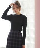 【エニィ スィス/any SiS】のCICA加工 フリルネック プルオーバー ブラック|ID: prp329100004650173 ipo3291000000033882863