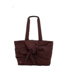 【ランバン オン ブルー/LANVIN en Bleu】のルクリア トートバッグ 人気、トレンドファッション・服の通販 founy(ファニー) ファッション Fashion レディースファッション Fashion for Women バッグ Bags 新作・新入荷 New Arrivals / New In ショルダー Shoulder, Shoulder Strap ドレープ Drape, Draping Fabric フォルム Silhouette, Form リボン Ribbon, Bow リュック Backpack, Rucksack ビジネス 仕事 通勤 Business / Work / Commuting thumbnail チョコ|ID: prp329100004650178 ipo3291000000033593345