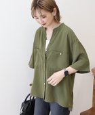 【アメリカンホリック/AMERICAN HOLIC】のミリタリーWポケットスキッパーシャツ Khaki|ID: prp329100004650199 ipo3291000000033593472