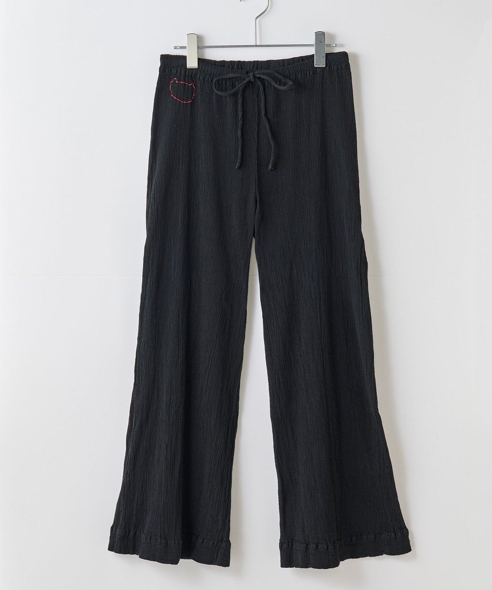 【その他のブランド/Other】のcreperie WIDE PANTS インテリア・キッズ・メンズ・レディースファッション・服の通販 founy(ファニー) 　ファッション　Fashion　レディースファッション　Fashion for Women　パンツ　Pants & Trousers　インナー　Innerwear　春　Spring　コレクション　Collection, Seasonal Line　パッチ　Patch, Appliqué　フォルム　Silhouette, Form　ポケット　Pocket, Pocket Detail　ワイド　Wide, Wide Fit　S/S・春夏　SS, Spring/Summer, Warm Season　新作・新入荷　New Arrivals / New In　日本製　Made In Japan　夏　Summer　BLACK|ID: prp329100004650201 ipo3291000000033593494