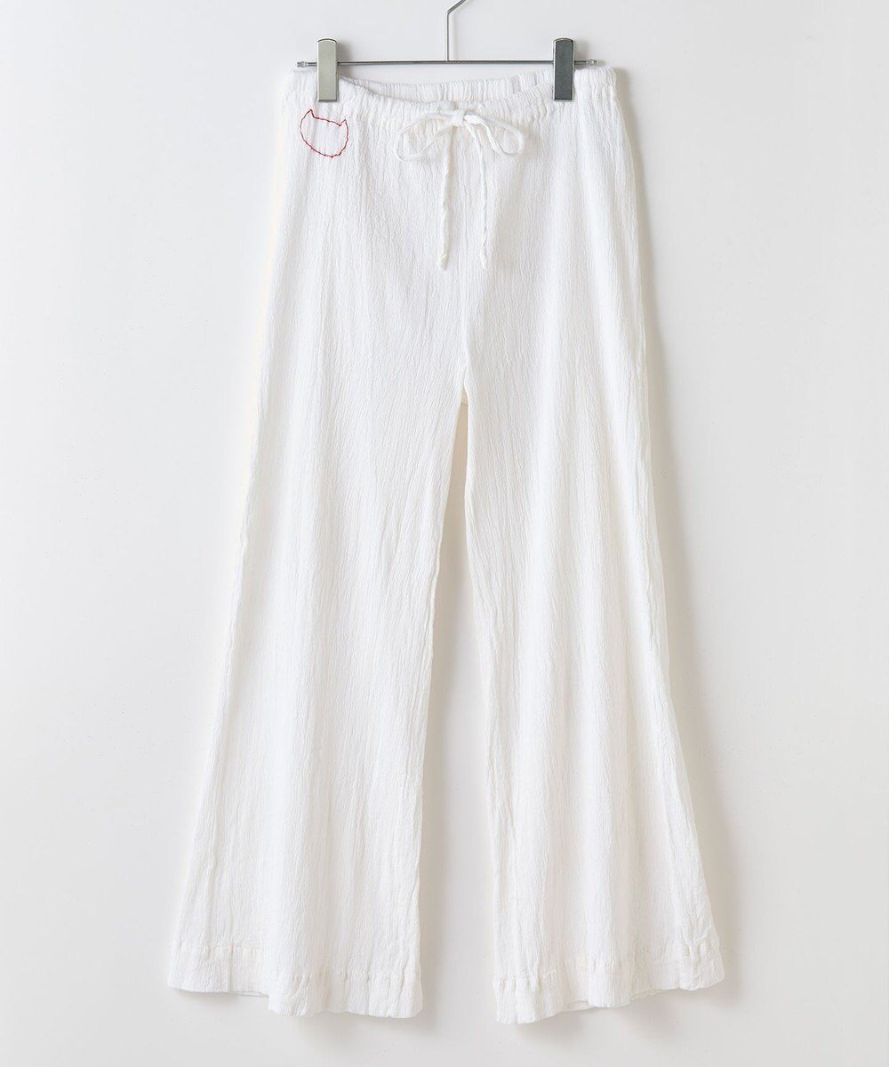 【その他のブランド/Other】のcreperie WIDE PANTS インテリア・キッズ・メンズ・レディースファッション・服の通販 founy(ファニー) 　ファッション　Fashion　レディースファッション　Fashion for Women　パンツ　Pants & Trousers　インナー　Innerwear　春　Spring　コレクション　Collection, Seasonal Line　パッチ　Patch, Appliqué　フォルム　Silhouette, Form　ポケット　Pocket, Pocket Detail　ワイド　Wide, Wide Fit　S/S・春夏　SS, Spring/Summer, Warm Season　新作・新入荷　New Arrivals / New In　日本製　Made In Japan　夏　Summer　WHITE|ID: prp329100004650201 ipo3291000000033593497