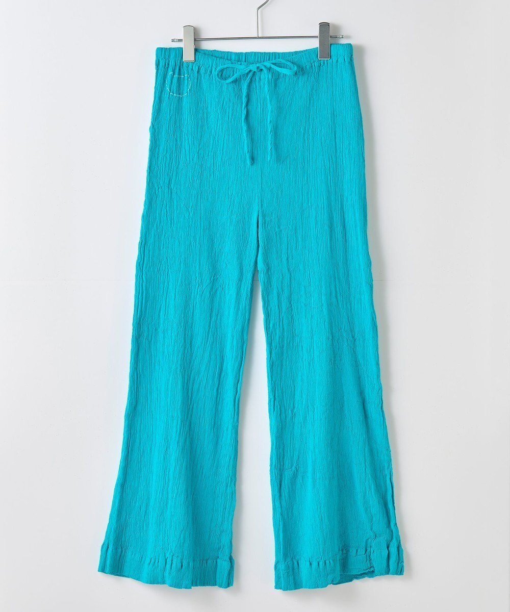 【その他のブランド/Other】のcreperie WIDE PANTS インテリア・キッズ・メンズ・レディースファッション・服の通販 founy(ファニー) 　ファッション　Fashion　レディースファッション　Fashion for Women　パンツ　Pants & Trousers　インナー　Innerwear　春　Spring　コレクション　Collection, Seasonal Line　パッチ　Patch, Appliqué　フォルム　Silhouette, Form　ポケット　Pocket, Pocket Detail　ワイド　Wide, Wide Fit　S/S・春夏　SS, Spring/Summer, Warm Season　新作・新入荷　New Arrivals / New In　日本製　Made In Japan　夏　Summer　TURQUOISE BLUE|ID: prp329100004650201 ipo3291000000033593501