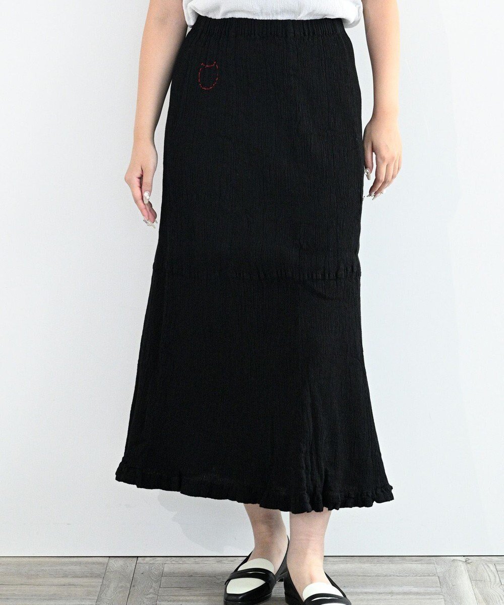【その他のブランド/Other】のcreperie SKIRT インテリア・キッズ・メンズ・レディースファッション・服の通販 founy(ファニー) 　ファッション　Fashion　レディースファッション　Fashion for Women　スカート　Skirts　インナー　Innerwear　コレクション　Collection, Seasonal Line　ネコ　Cat, Feline Motif　バランス　Balance, Style Balance　フォルム　Silhouette, Form　フレア　Flare, Flared　ポケット　Pocket, Pocket Detail　A/W・秋冬　Autumn/Winter　S/S・春夏　SS, Spring/Summer, Warm Season　新作・新入荷　New Arrivals / New In　日本製　Made In Japan　夏　Summer　BLACK|ID: prp329100004650202 ipo3291000000033593511