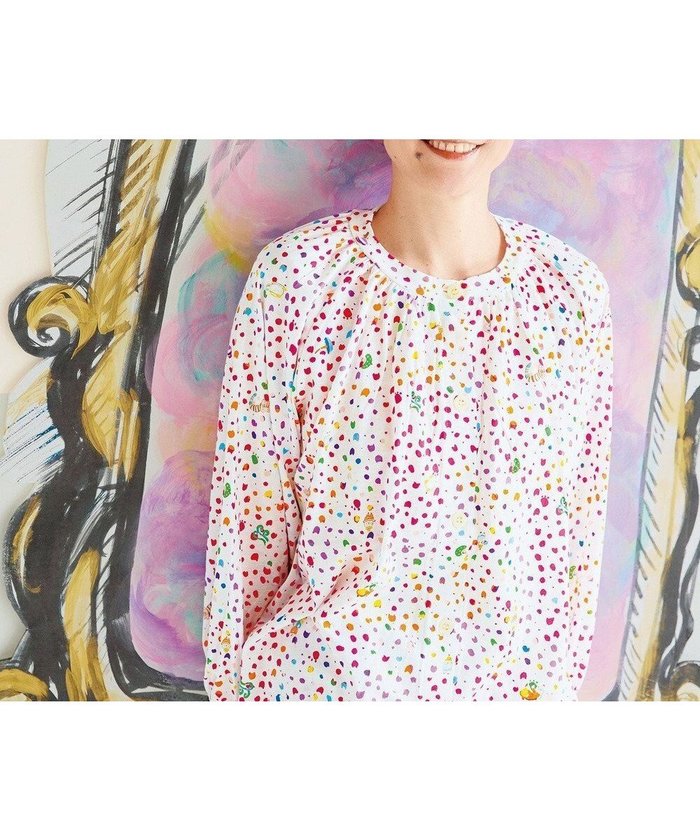 【ツモリチサト スリープ/tsumori chisato SLEEP】のツモリチサト パジャマ 綿混(本体) 天竺素材 9分袖 長袖 9分丈 レディース UDX594 /ワコール インテリア・キッズ・メンズ・レディースファッション・服の通販 founy(ファニー) https://founy.com/ ファッション Fashion レディースファッション Fashion for Women トップス・カットソー Cut & Sew Tops 新作・新入荷 New Arrivals / New In カラフル Colorful Design スリーブ Sleeve, Long Sleeve / Short Sleeve ドット Polka Dot, Dot Pattern パジャマ Pajamas, Sleepwear ボトム Bottoms, Lower Wear 長袖 Long Sleeve, Full Sleeve |ID: prp329100004650429 ipo3291000000033596651