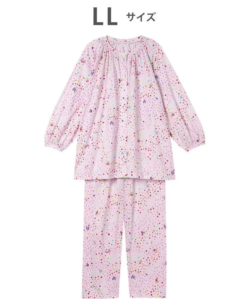 【ツモリチサト スリープ/tsumori chisato SLEEP】のツモリチサト パジャマ 綿混(本体) 天竺素材 9分袖 長袖 9分丈 レディース UDX594 /ワコール インテリア・キッズ・メンズ・レディースファッション・服の通販 founy(ファニー) 　ファッション　Fashion　レディースファッション　Fashion for Women　トップス・カットソー　Cut & Sew Tops　新作・新入荷　New Arrivals / New In　カラフル　Colorful Design　スリーブ　Sleeve, Long Sleeve / Short Sleeve　ドット　Polka Dot, Dot Pattern　パジャマ　Pajamas, Sleepwear　ボトム　Bottoms, Lower Wear　長袖　Long Sleeve, Full Sleeve　ピンク|ID: prp329100004650432 ipo3291000000033596671
