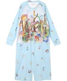 【ツモリチサト スリープ/tsumori chisato SLEEP】のツモリチサト ネグリジェ 綿100%(本体) スムース素材 長袖 ロング丈 ルームウエア レディース UNX589 /ワコール サックス|ID: prp329100004650438 ipo3291000000033596700