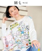 【ツモリチサト スリープ/tsumori chisato SLEEP】のツモリチサト トップス 綿100%(本体) 天竺素材 長袖 ルームウエア レディース UTX557 /ワコール アイボリー|ID: prp329100004650454 ipo3291000000033596794