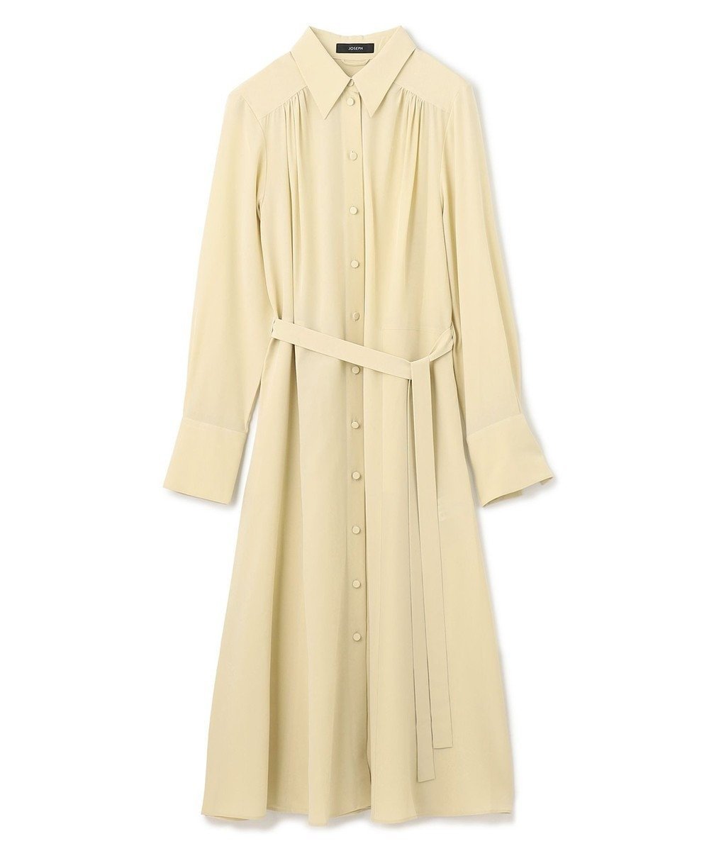 【ジョゼフ/JOSEPH】のシルククレープデシン ドレス インテリア・キッズ・メンズ・レディースファッション・服の通販 founy(ファニー) 　ファッション　Fashion　レディースファッション　Fashion for Women　ワンピース　Dresses　フォーマル・パーティードレス・結婚式用ドレス　Elegant & Casual Dresses　エレガント 上品　Elegant　シルク　Silk, 100% Silk　ドレス　Dress, One-Piece　フィット　Fit, Slim Fit　フェミニン　Feminine, Girly　ライナー　Liner, Inner Layer　レギュラー　Regular, Standard Fit　夏　Summer　春　Spring　S/S・春夏　SS, Spring/Summer, Warm Season　軽量　Lightweight, Ultra Light　Pale Olive|ID: prp329100004651077 ipo3291000000033603837