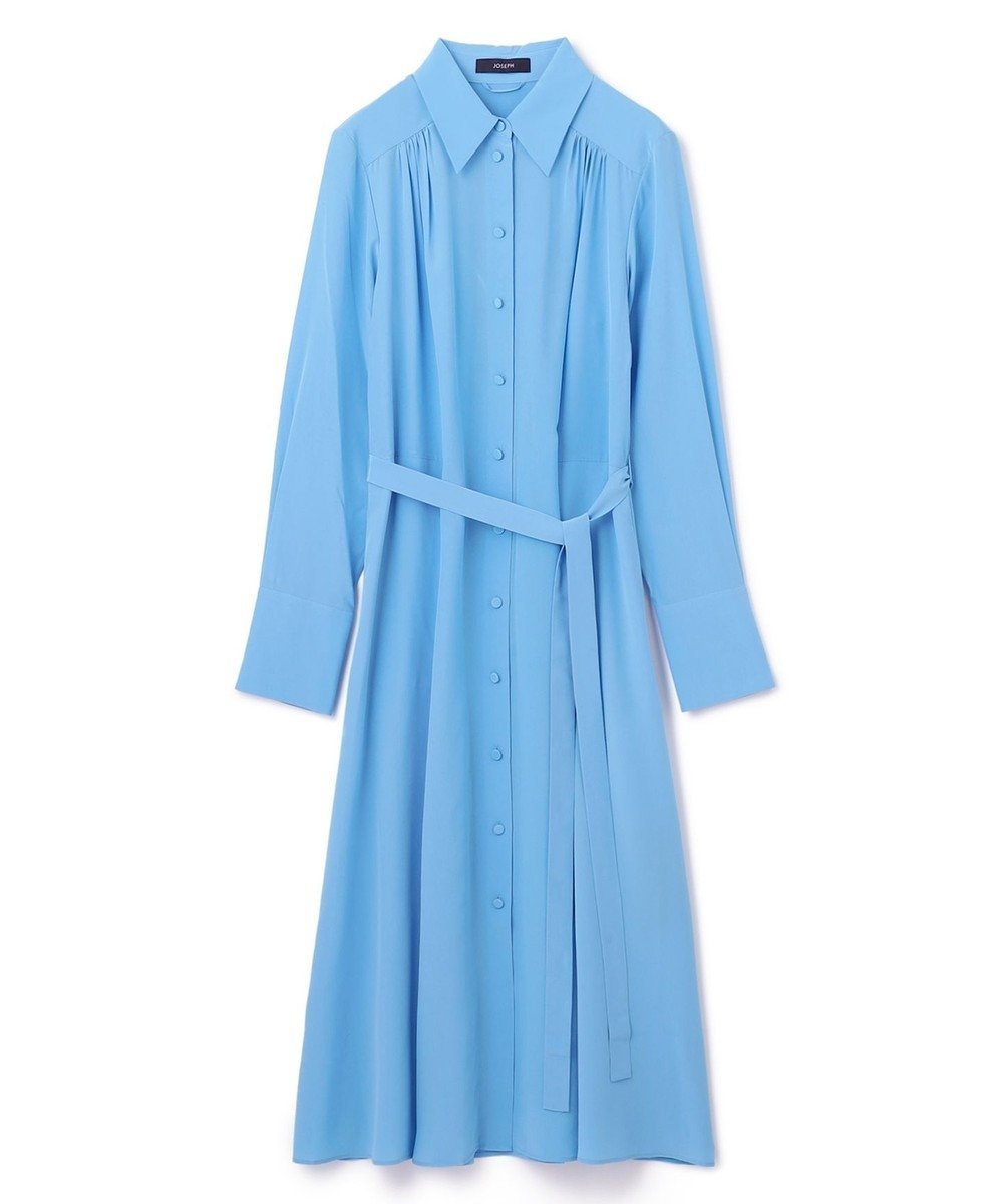 【ジョゼフ/JOSEPH】のシルククレープデシン ドレス インテリア・キッズ・メンズ・レディースファッション・服の通販 founy(ファニー) 　ファッション　Fashion　レディースファッション　Fashion for Women　ワンピース　Dresses　フォーマル・パーティードレス・結婚式用ドレス　Elegant & Casual Dresses　エレガント 上品　Elegant　シルク　Silk, 100% Silk　ドレス　Dress, One-Piece　フィット　Fit, Slim Fit　フェミニン　Feminine, Girly　ライナー　Liner, Inner Layer　レギュラー　Regular, Standard Fit　夏　Summer　春　Spring　S/S・春夏　SS, Spring/Summer, Warm Season　軽量　Lightweight, Ultra Light　Dark Arctic|ID: prp329100004651077 ipo3291000000033603838