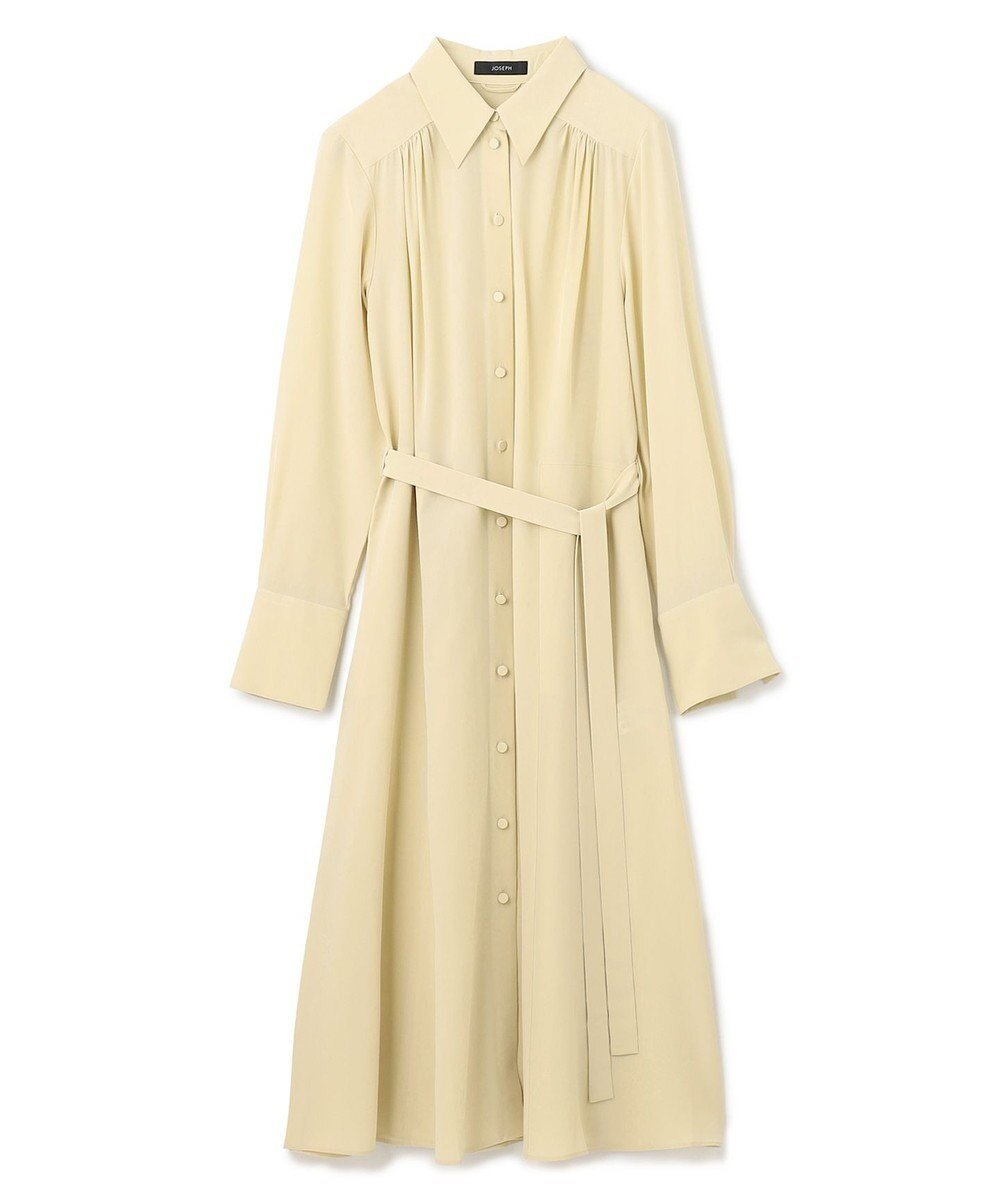 【ジョゼフ/JOSEPH】のシルククレープデシン ドレス インテリア・キッズ・メンズ・レディースファッション・服の通販 founy(ファニー) ファッション Fashion レディースファッション Fashion for Women ワンピース Dresses フォーマル・パーティードレス・結婚式用ドレス Elegant & Casual Dresses エレガント 上品 Elegant シルク Silk, 100% Silk ドレス Dress, One-Piece フィット Fit, Slim Fit フェミニン Feminine, Girly ライナー Liner, Inner Layer レギュラー Regular, Standard Fit 夏 Summer 春 Spring S/S・春夏 SS, Spring/Summer, Warm Season 軽量 Lightweight, Ultra Light Pale Olive|ID: prp329100004651077 ipo3291000000034544700