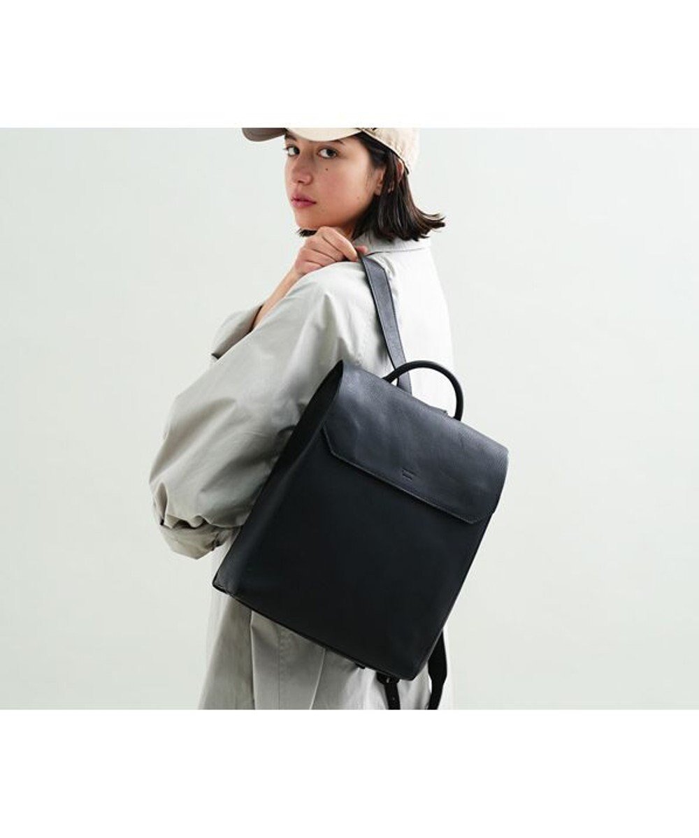 【ゲンテン/genten】のミネルヴァ リュック インテリア・キッズ・メンズ・レディースファッション・服の通販 founy(ファニー) 　ファッション　Fashion　レディースファッション　Fashion for Women　バッグ　Bags　ショルダー　Shoulder, Shoulder Strap　シンプル　Simple, Minimal　スリット　Slit, Slit Detail　スーツ　Suit, Formalwear　フラップ　Flap, Flap Pocket　ポケット　Pocket, Pocket Detail　リュック　Backpack, Rucksack　ドーンブラック|ID: prp329100004651082 ipo3291000000034316981