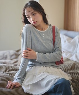 【アースミュージックアンドエコロジー/earth music&ecology】の【WEB限定】アイレットジャカードタイトプルオーバー 人気、トレンドファッション・服の通販 founy(ファニー) ファッション Fashion レディースファッション Fashion for Women トップス・カットソー Cut & Sew Tops シャツ・ブラウス・オフィスカジュアル Elegant Blouses & Button-Ups ロングTシャツ・Tシャツ Longline T-Shirts & Tees カジュアルプルオーバー・ニットトップス Pullovers & Knit Tops / Casual Pullovers カットソー・ベーシックTシャツ Cut-and-Sewn Tops / Stretch Tees & Basics 新作・新入荷 New Arrivals / New In おすすめ Recommended / Our Picks イエロー Yellow インナー Innerwear カットソー Cut and Sewn Top スカラップ Scallop, Scalloped Edge トリミング Trimming, Decorative Edge フェミニン Feminine, Girly フラワー Flower, Floral ポケット Pocket, Pocket Detail レース Lace, Lace Fabric 春 Spring A/W・秋冬 Autumn/Winter |ID:prp329100004651209