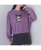 【アースミュージックアンドエコロジー/earth music&ecology】のマイメロディ&クロミ/earth レトロアートスウェット Purple|ID: prp329100004651212 ipo3291000000033607005
