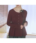 【アースミュージックアンドエコロジー/earth music&ecology】の【接触冷感】ペプラムニットカーディガン 人気、トレンドファッション・服の通販 founy(ファニー) ファッション Fashion レディースファッション Fashion for Women トップス・カットソー Cut & Sew Tops ニット Knit Tops & Sweaters カーディガン・羽織り Layered Style Cardigans カーディガン Cardigan, Knitwear パール Pearl, Pearl Accent フェミニン Feminine, Girly ペプラム Peplum, Flared Hem ポケット Pocket, Pocket Detail 秋 Autumn A/W・秋冬 Autumn/Winter 羽織 Haori, Light Jacket thumbnail Bordeaux|ID: prp329100004651222 ipo3291000000033607076