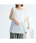 【グリーンパークス/Green Parks】のノースリーブドッキングホワイトインナー Stripe|ID: prp329100004651256 ipo3291000000033607369