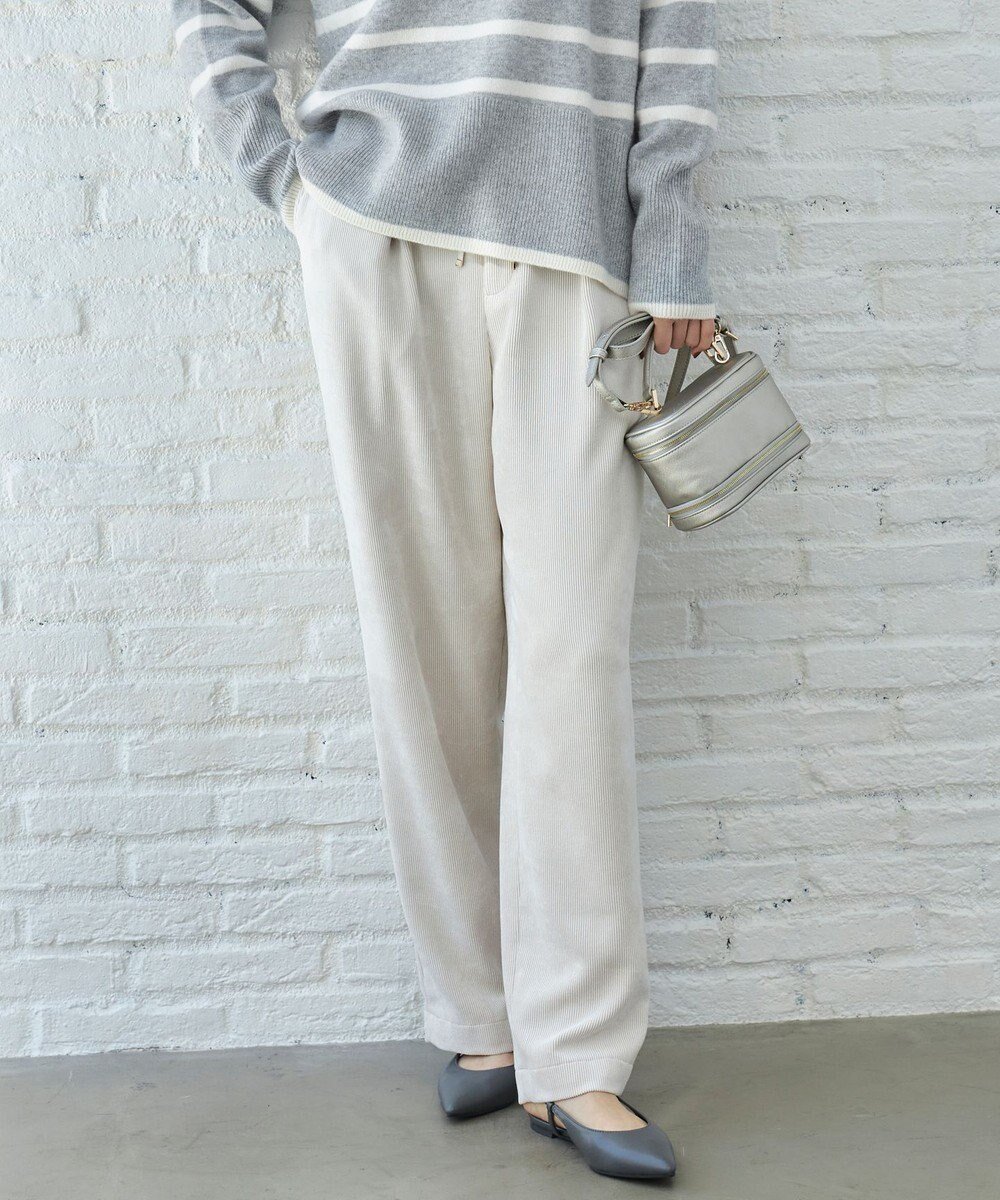 【自由区/JIYU-KU】の【カタログ掲載】ソフトコーデュロイワイド パンツⅡ 人気、トレンドファッション・服の通販 founy(ファニー) 　ファッション　Fashion　レディースファッション　Fashion for Women　パンツ　Pants & Trousers　コーデュロイ　Corduroy, Cord Fabric　ドレープ　Drape, Draping Fabric　フロント　Front, Front Design　ワイド　Wide, Wide Fit　A/W・秋冬　Autumn/Winter　 other-1|ID: prp329100004651261 ipo3291000000034369454