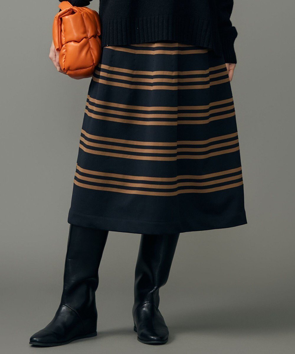 【自由区/JIYU-KU】のポリエステルホールガーメント スカート 人気、トレンドファッション・服の通販 founy(ファニー) 　ファッション　Fashion　レディースファッション　Fashion for Women　スカート　Skirts　ストレッチ　Stretch, Stretchy Fabric　フレア　Flare, Flared　ベーシック　Basic, Essential　ホールガーメント　WholeGarment, Seamless Knit　ボーダー　Border, Stripe　A/W・秋冬　Autumn/Winter　軽量　Lightweight, Ultra Light　 other-1|ID: prp329100004651356 ipo3291000000035288485