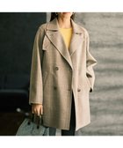 【自由区/JIYU-KU】の【カタログ掲載】ウールリバーチェック柄ダブルブレスト コート モカチェック|ID: prp329100004651372 ipo3291000000033608078