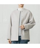【自由区/JIYU-KU】の【SHIHOさん着用】ウールリバーノーカラー コート ライトグレージュ|ID: prp329100004651412 ipo3291000000033608250