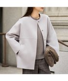 【自由区/JIYU-KU】の【SHIHOさん着用】ウールリバーノーカラー コート ライトグレージュ|ID: prp329100004651412 ipo3291000000035581758