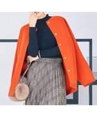 【自由区/JIYU-KU】の【SHIHOさん着用】ウールリバーノーカラー コート オレンジ|ID: prp329100004651412 ipo3291000000035581762