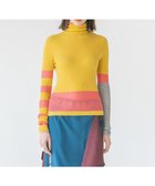 【コキュウ/COQ】の【家庭洗濯可能・カシミヤ混】AIR SILK CASHMERE BORDER ニット 人気、トレンドファッション・服の通販 founy(ファニー) ファッション Fashion レディースファッション Fashion for Women トップス・カットソー Cut & Sew Tops ニット Knit Tops & Sweaters 洗える Machine Washable コレクション Collection, Seasonal Line 軽量 Lightweight, Ultra Light シアー Sheer, See-Through セーター Sweater, Knitwear バランス Balance, Style Balance ビビッド Vivid, Bright Tone ブロック Block, Solid Block Pattern ボーダー Border, Stripe 羽織 Haori, Light Jacket A/W・秋冬 Autumn/Winter 新作・新入荷 New Arrivals / New In 犬 Dog thumbnail イエロー|ID: prp329100004651421 ipo3291000000033608316