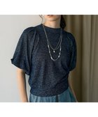 【アースミュージックアンドエコロジー/earth music&ecology】のラメモールパフスリニットプルオーバー Navy|ID: prp329100004651424 ipo3291000000035987254