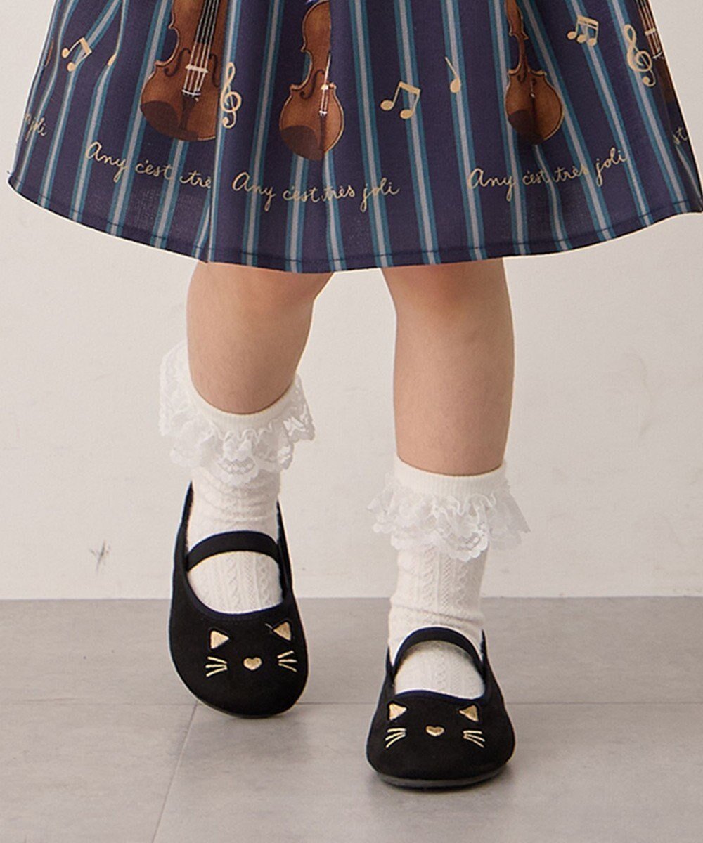 【その他のブランド/Other】のアニマル パンプス インテリア・キッズ・メンズ・レディースファッション・服の通販 founy(ファニー) 　ファッション　Fashion　キッズファッション　Fashion for Kids　アニマル　Animal Print　オケージョン　Occasion Wear　シンプル　Simple, Minimal　スマホ　Smartphone, Mobile Device　ドット　Polka Dot, Dot Pattern　ネコ　Cat, Feline Motif　人気　Popular, Best Seller　フラット　Flat, Flat Shoes　ベーシック　Basic, Essential　モチーフ　Motif, Design Theme　ラップ　Wrap, Wrap Design　再入荷　Restock / Back in Stock　ブラック|ID: prp329100004652080 ipo3291000000033616487
