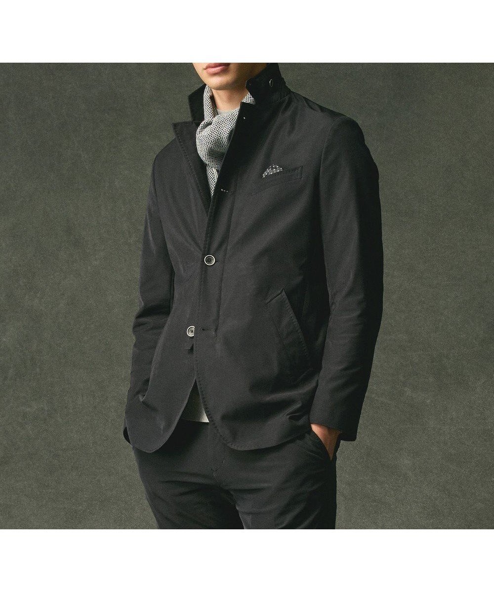 【ジョセフ アブード/JOSEPH ABBOUD / MEN】の【ストレッチ/パウダータッチ/撥水/JAPANファブリック】アーティローザストレッチジャケット インテリア・キッズ・メンズ・レディースファッション・服の通販 founy(ファニー) 　ファッション　Fashion　メンズファッション　Fashion for Men　アウター　Men's Coats Outerwear　ブルゾンジャケット / カジュアルアウター　Bomber Jackets & Blousons　エレガント 上品　Elegant　ジャケット　Jacket, Outerwear　ストレッチ　Stretch, Stretchy Fabric　テーラード　Tailored, Tailored Fit　定番　Standard, Basic Item　バランス　Balance, Style Balance　ファブリック　Fabric, Textile　ブルゾン　Blouson, Bomber Jacket　プリント　Print, Printed Pattern　ポケット　Pocket, Pocket Detail　A/W・秋冬　Autumn/Winter　新作・新入荷　New Arrivals / New In　おすすめ　Recommended / Our Picks　ブラック系|ID: prp329100004652091 ipo3291000000033616656