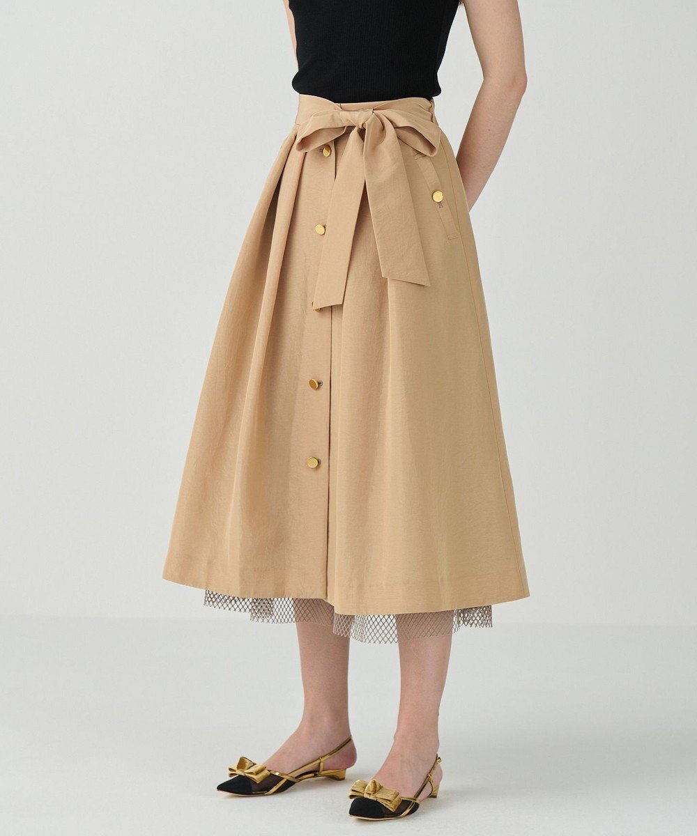 【グレース コンチネンタル/GRACE CONTINENTAL】のレイヤードタックスカート 人気、トレンドファッション・服の通販 founy(ファニー) ファッション Fashion レディースファッション Fashion for Women スカート Skirts クラシカル Classical, Vintage-Inspired シャイニー Shiny, Glossy Finish タフタ Taffeta, Structured Fabric フレア Flare, Flared フロント Front, Front Design メッシュ Mesh, Net Fabric 今季 This Season, Current Season 夏 Summer S/S・春夏 SS, Spring/Summer, Warm Season 秋 Autumn A/W・秋冬 Autumn/Winter other-1|ID: prp329100004652107 ipo3291000000033617201