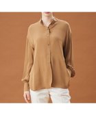 【ベイジ,/BEIGE,】のBRISSAC / スタンドカラーブラウス 人気、トレンドファッション・服の通販 founy(ファニー) ファッション Fashion レディースファッション Fashion for Women トップス・カットソー Cut & Sew Tops シャツ・ブラウス・オフィスカジュアル Elegant Blouses & Button-Ups エアリー Airy Texture シルク Silk, 100% Silk ジョーゼット Georgette, Semi-Sheer Fabric スタンド Stand Collar, Upright Stand スリーブ Sleeve, Long Sleeve / Short Sleeve ドロップ Drop Shoulder, Dropped Style A/W・秋冬 Autumn/Winter thumbnail Camel|ID: prp329100004652111 ipo3291000000033617255