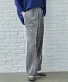 【自由区/JIYU-KU】の【洗える】ソフトコーデュロイワイド パンツ グレー|ID: prp329100004652129 ipo3291000000033617636