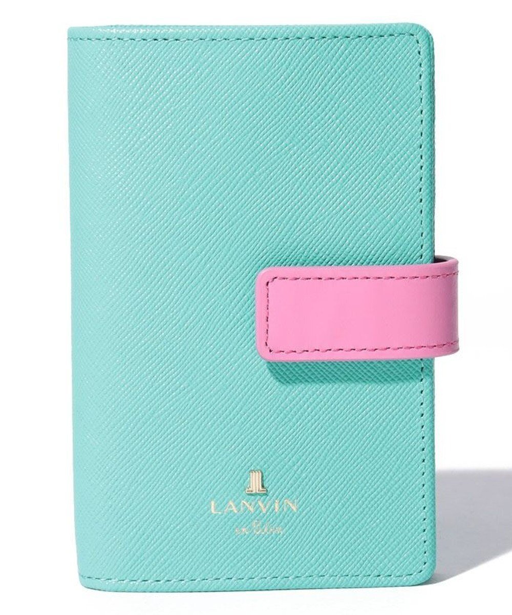【ランバン オン ブルー/LANVIN en Bleu】のリュクサンブールカラー カードケース インテリア・キッズ・メンズ・レディースファッション・服の通販 founy(ファニー) 　ファッション　Fashion　レディースファッション　Fashion for Women　ミニ財布・二つ折り財布　Wallets & Card Cases　カードケース/名刺入れ　Card Holders & Business Cases　シンプル　Simple, Minimal　フロント　Front, Front Design　プリント　Print, Printed Pattern　メタル　Metal, Metal Parts　モチーフ　Motif, Design Theme　財布　Wallet, Purse　エメラルドグリーン|ID: prp329100004652157 ipo3291000000033618419