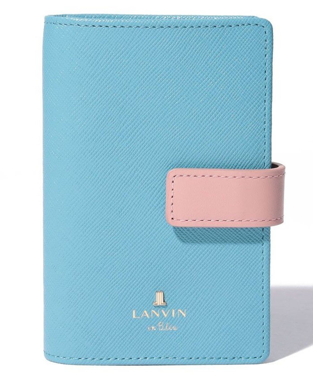 【ランバン オン ブルー/LANVIN en Bleu】のリュクサンブールカラー カードケース インテリア・キッズ・メンズ・レディースファッション・服の通販 founy(ファニー) 　ファッション　Fashion　レディースファッション　Fashion for Women　ミニ財布・二つ折り財布　Wallets & Card Cases　カードケース/名刺入れ　Card Holders & Business Cases　シンプル　Simple, Minimal　フロント　Front, Front Design　プリント　Print, Printed Pattern　メタル　Metal, Metal Parts　モチーフ　Motif, Design Theme　財布　Wallet, Purse　ブルー|ID: prp329100004652157 ipo3291000000033618420